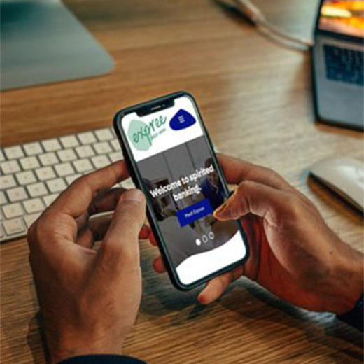 Expree mobile app on iPhone