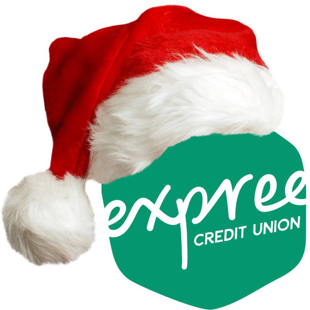 Expree Credit Union staff high fives a member.