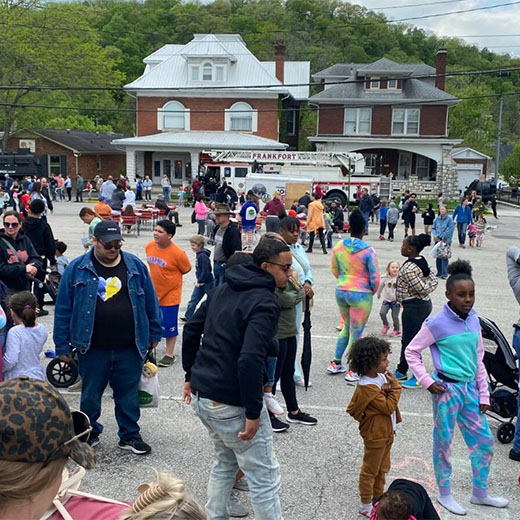 People attending the Kids' Adventure Day